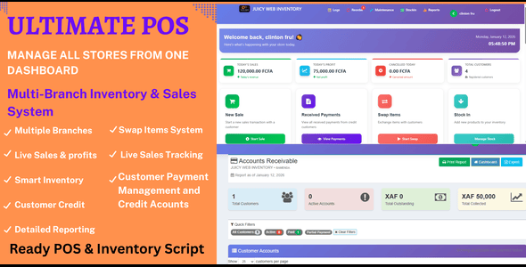 Ultimate POS - Multi-Branch Inventory & Sales System
